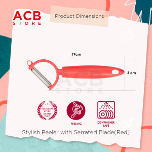 [READY STOCK] Stylish Kitchen Peeler With Serrated Blade for Fruits and Vegetables | Multi-Peeler | Pengupas Kentang Potato Peeler
