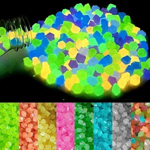 Glow Stone Batu 50pcs Colorful Hiasan Aquarium Ikan Kura Fish Turtle Glow in The Dark