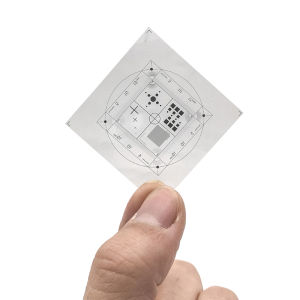 【Special price】Muya 1 2Pcs Microscope Calibration Transparent Flexible Film PET Microscope Micrometer Ruler Multifunctional Objective Micrometer