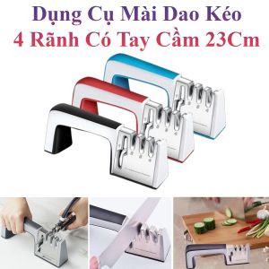 Dụng Cụ Mài Dao Kéo 4 Rãnh Đa Năng Có Tay Cầm 23Cm