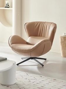 Sofa Light Luxury Nordic Modern Balcony Chair Minimalist Recliner Sofa Rotating Lazy Sofa Leisure Chair