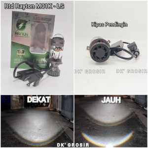 Lampu Depan RTD Rayton H4 M01K-LS Jauh Dekat Putih plus kipas pendingin 55watt