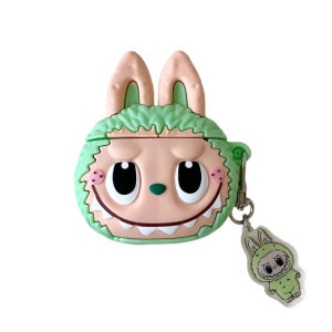 For Apple Airpods Pro 2 Cartoon cute Pink Green Brown labubu three-dimensional protective cover Air Pods 3 earphone cover Apple Air Pods silicone protectivecase