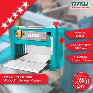 KNN-DIY TOTAL Wood Thickness Planer (1500W) Max. Width: (12") 318mm Thickness: 5mm - 153mm 木材厚度刨床 - TTKP15001