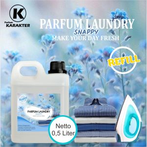 Parfum Laundry Aroma Snappy | Peawngi Laundry Pakaian Untuk Setrika Wangi Segar | Uk 0.5 L | Bisa Cod