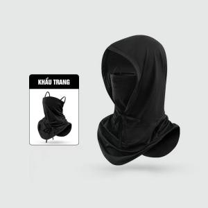 Khẩu Trang Kiêm Mũ Che Đầu Dây Rút Chống Nắng Chống Tia UV Guard Hữu Ích RQN2672 - requane