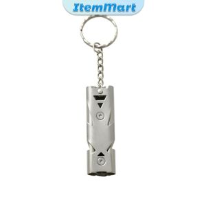 ItemMart High-frequency Whistle Keychain Aluminum Alloy Outdoor Bird Parrot Training Whistle 1Pc