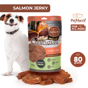 PetMarra Charcuterie Dog Treats Salmon Jerky Flavor 80g dogs puppies puppy pet food snack treat snacks
