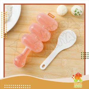 NA Cetakan Nasi Bento Sushi / Onigiri Model Tekan Desain Kartun Anti Lengket Karakter Mold Nasi Kepal Lucu Bekal Anak
