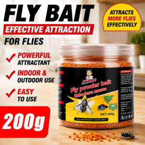 Fly Killing Bait 200g Fast Acting Fly Bait Safe for Home Use Fly Control for Poultry and Farms Powerful attractant indoor outdoor use easy to use