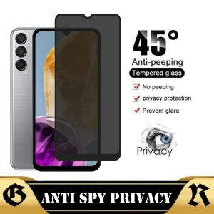 Tempered Glass Layar Privacy SAMSUNG M15 5G Anti Gores Kaca Spy 9D Full