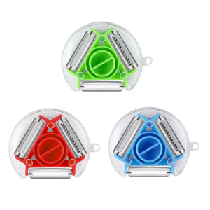 Innovative 3 Peeler Sturdy Peeler Set For Easily And Vegetable Preps With Stainless Steel