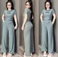 Set thun gân áo vạt bầu - màu trơn đơn giản siêu xinh - sản phẩm y hình. 