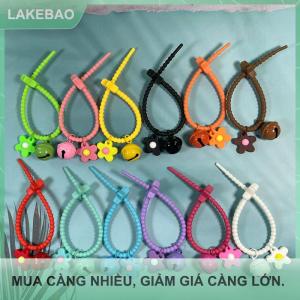 【LAKEBAO】 Ngọt Ngào Kẹo Màu Hoa Chuông Keychain Silica Gel Hoa Keyring Cho Cô Gái Túi Mặt Dây Chuyền Ba Lô Trang Trí