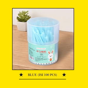 Pembersih Telinga 2 Sisi / Cotton Bud 2in1 / Korek Kuping Lembut Isi 100 Pcs