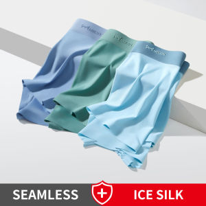 CMENIN 3Pcs Thời Trang Ice Silk Quần Lót Nam Boxer Quần Lót Nam Mềm Mại Thân Gợi Cảm Nam Quần Lót Võ Sĩ Quần Short Mặc Dành Cho Nam MRY006