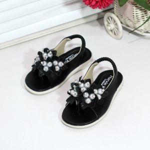 Sandal Baby Anak Perempuan Tali Sampan Motif Mutiara / FT 034