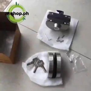 10-12mm Gl Door Lock with Keys for Home Ho Bathroom 304 Snless Steel Double Bolts