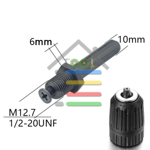 KONEKTOR CHUCK ADAPTOR 3/8 10MM - 1/2 13 MM SOCKET SDS HEXAGONAL
