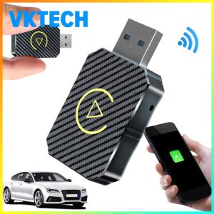 [Vktech] Wireless Carplay Adapter for Android Auto - Plug & Play USB Car Dongle for Seamless Connectivity in Your Vehicle