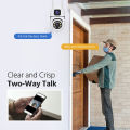 CCTV IP WiFi Camera Dual Lens Kamera 360 PTZ PAN TILT 8MP + 8MP 1080P APP V380 PRO night vision. 