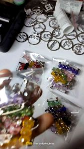 12 pcs Bros dagu mini kristal Ceko peniti hijab jilbab