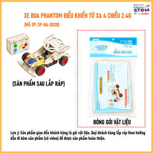 [STEM đktx] Xe Đua Phantom Điều Khiển Từ Xa 4 Chiều 2.4G. Đồ chơi khoa học công nghệ sáng tạo quà tặng mo hinh stemsanpi