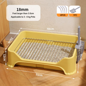 🔥🔥🔥Dog toilet anti stepping feces toilet dog urinal stainless steel mesh dog sand basin small and medium-sized dog