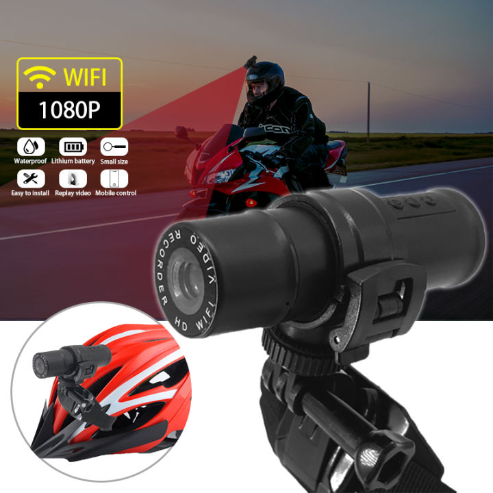 Motorcycle Camera DVR Camcorder Full HD 1080P Wifi Waterproof Bicycle  Motorcycle Helmet Sport Dash Cam Car Video Recorder | Lazada