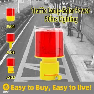 【Fast Shipping】 Solar LED Emergency Light Solar-powered Warning Lights Beacon Light Traffic Alarm Lights Tower Crane Lamp Solar Power Traffic Lamp