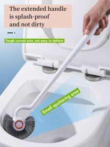 Losaria Toilet Bowl BrushCurved Design Toilet Brush for Deep Cleaning Under RimToilet Bowl Cleaner Brush for Bathroom