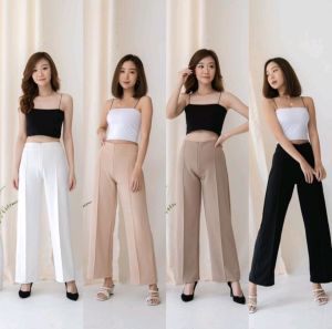 Celana Kulot Highwaist Wanita, Celana Cullote Scuba Panjang, dan Celana Kerja Wanita Premium