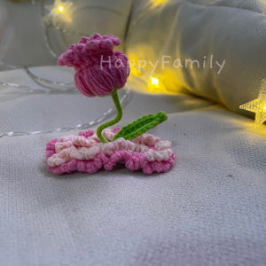🇸🇬（SG）Children’s 3D handmade knitted bunny ears cute hair clip finished product
