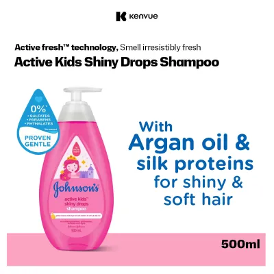 Johnsons Active Kids Shiny Drops Shampoo 500ml