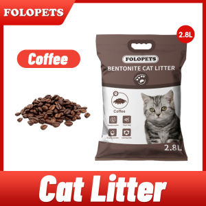 FOLOPETS 5L Bentonite Cat Litter Sand Clumping Highly Absorbent Mixed Cat Litter Lavender Lemon Charcoal Coffee Green Tea