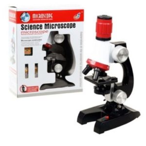 Children Microscope Kit Lab LED STEM Home School Science Educational / alat mikroskop Birthday Gift Kids