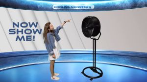 [COOLING MONSTERS] Powerful Double Standing 20" Little Giant Fan | Variable Speed Dial | Portable Industrial Floor Standing Fan | 20 inches | Cooling Fan | Restaurant | Shop | Warehouse | Kopitiam | Office