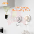 SyokSyok Orpdro 360° Rotating Suction Cup Hook Strong Vacuum Suction Power No Drilling Heavy Duty Adhesive Hook. 