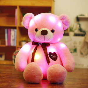 Large Luminous Plush Toys Colorful Growing Teddy Bear version Kawii Light Up LED Teddy Bear Stuffed Bear Doll Kids Birthday Gift 55-135 cm