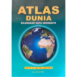 Buku Atlas Dunia Dilengkapi Data Geografis CV. Arya Duta