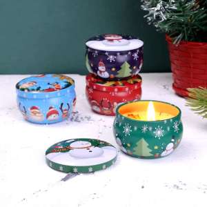 CHRISTMAS SCENTED CANDLE SOUVENIR FRAGRANCE SCENTED CANDLE WINTER CANDLES GIFT REGALO