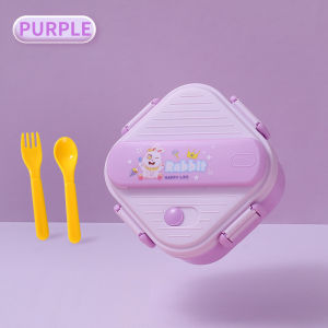 Double Layer Lunch Box Kids Plastic Bento Box Portable Food Storage Container Microwave Heating