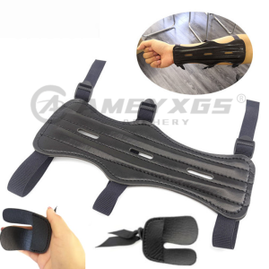 AMEYXGS 1set Shooting Training Arm Guard+Finger Guard Primary Protective Gear Outdoor Bow shooting Protector Accessories