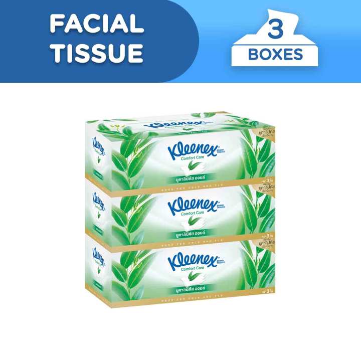 Kleenex Facial Tissue Eucalyptus 3ply 80 pulls x 3 boxes Lazada PH