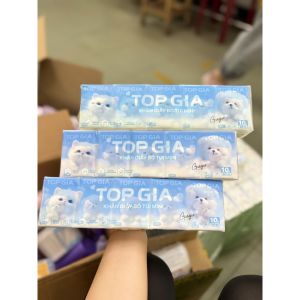 COMBO 20 gói khăn giấy bỏ túi mini TopGia cao cấp 4 lớp dập vân mềm mịn thấm hút tốt an toàn cho da