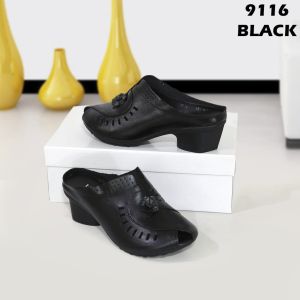 Sepatu Heels Wanita Kulit Real Premium Import W9116 Heels Wanita Kasual Import Kulit Sepatu Wanita Kekinian Kulit (+Box) Import