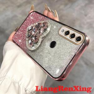 Casing Huawei y6p 2020 phone case softcase silicone shockproof cover new design luxury airbag bracket for girl with Holder sfqnzj01