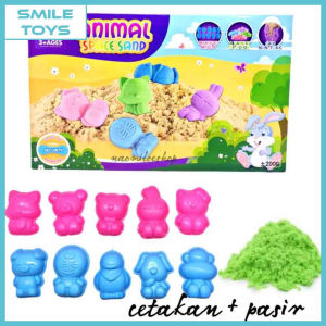 Smile - Mainan Edukasi Anak Cetakan Pasir Hewan - Mainan Pasir Ajaib - Mainan Pasir Pantai
