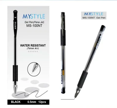 FS - 1 Pack / 12 Pcs Pulpen Mini Gel Ink / Mini Gel Pen Office 0.5 mm