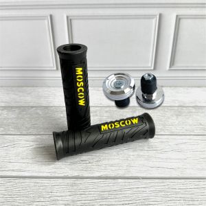 PAKET HANDGRIP THE STROM SET KIRI KANAN / HAND GRIP THE STORM ORIGINAL MOSCOW HANFAT MOTOR GAGANG GAS MOTOR RUBBER KARET TEBAL GRIP SARUNG GAS KARET PREMIUM + Jalu Stang Gepeng Pelindung Stang Model Gepeng UKIR ORIGINAL BBOY JALU STANG FLAT SPIRAL GARIS C
